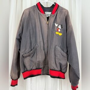 Vintage 90s Disney Mickey Mouse Bomber Jacket GENUS USA measures like Medium